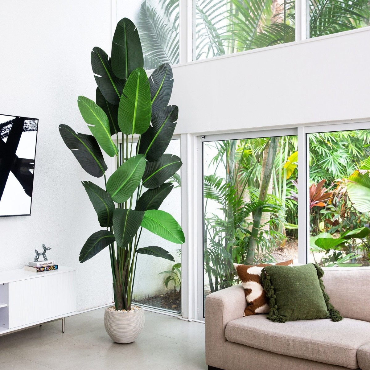 10’ Artificial Travelers Palm Tree – Grand Tropical Statement - Ed's Plant Shop