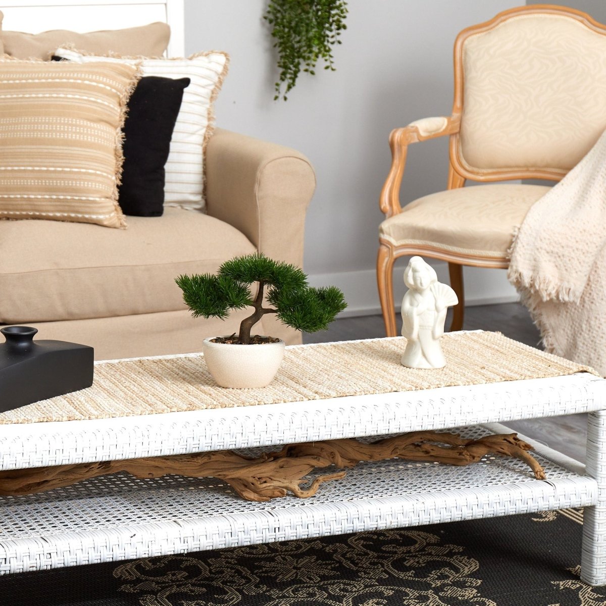 10” Cedar Bonsai Artificial Tree in Decorative Planter | Low - Maintenance Zen Decor - Ed's Plant Shop