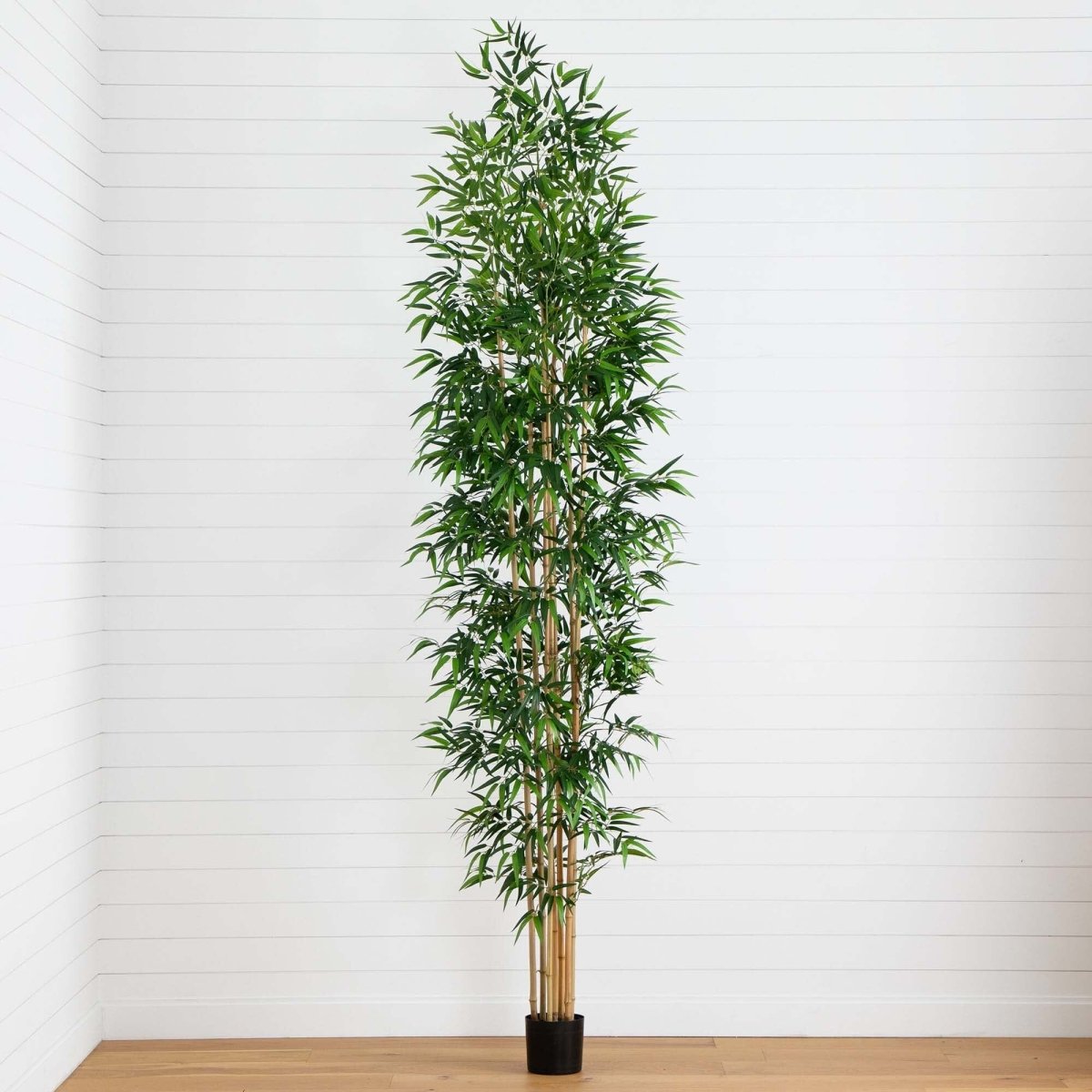 11’ Artificial Bamboo Tree with Real Bamboo Trunks - Ed's Plant Shop
