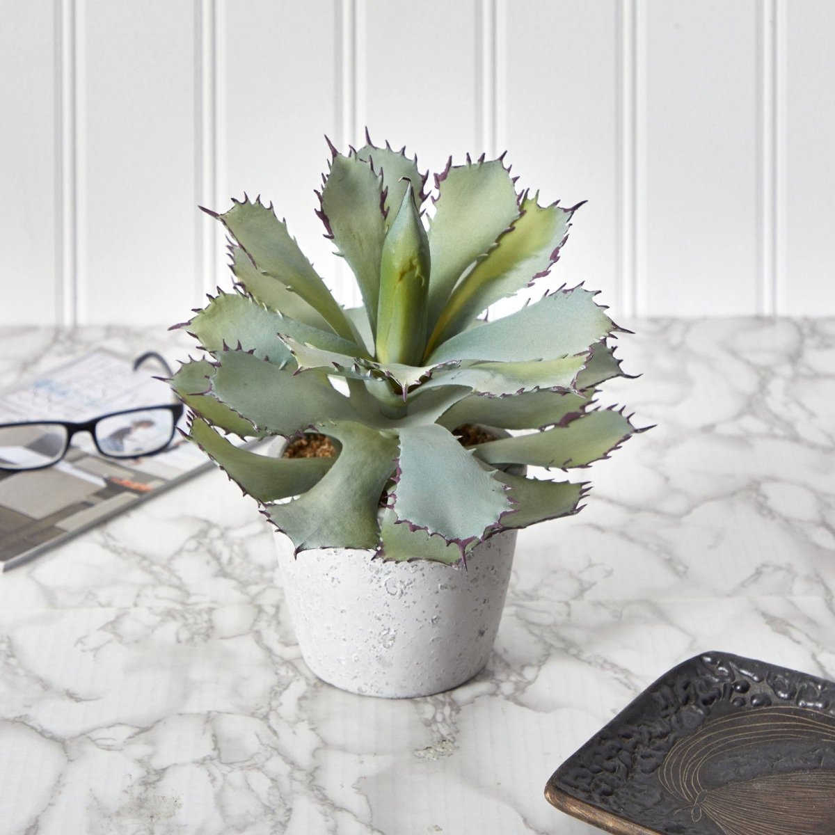 11” Succulent Artificial Plant – Lifelike Desert - Inspired Decor - Ed's Plant Shop