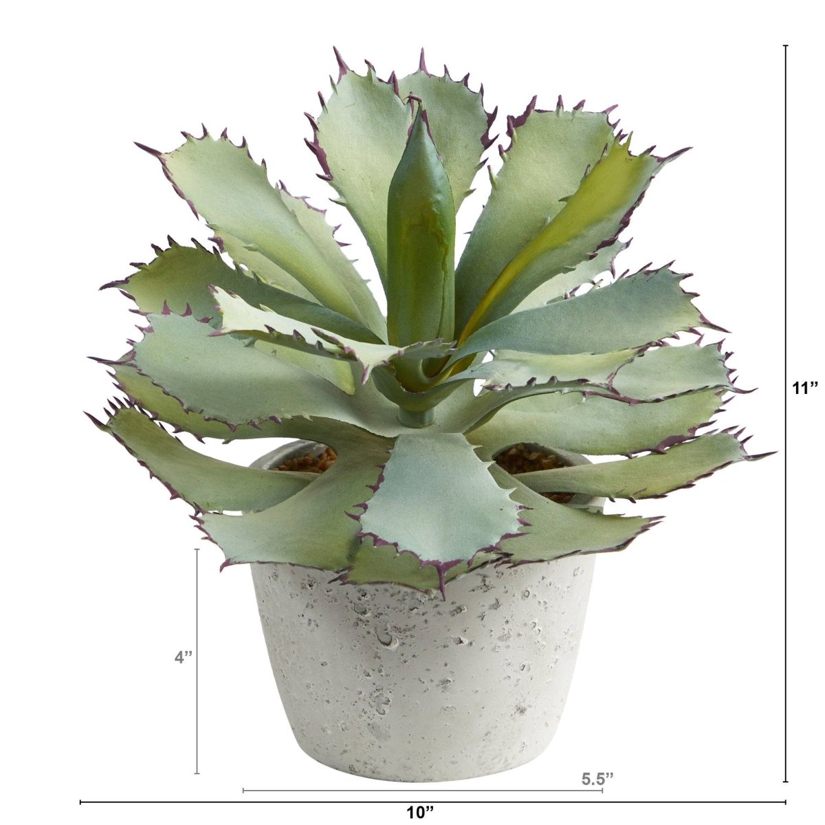 11” Succulent Artificial Plant – Lifelike Desert - Inspired Decor - Ed's Plant Shop