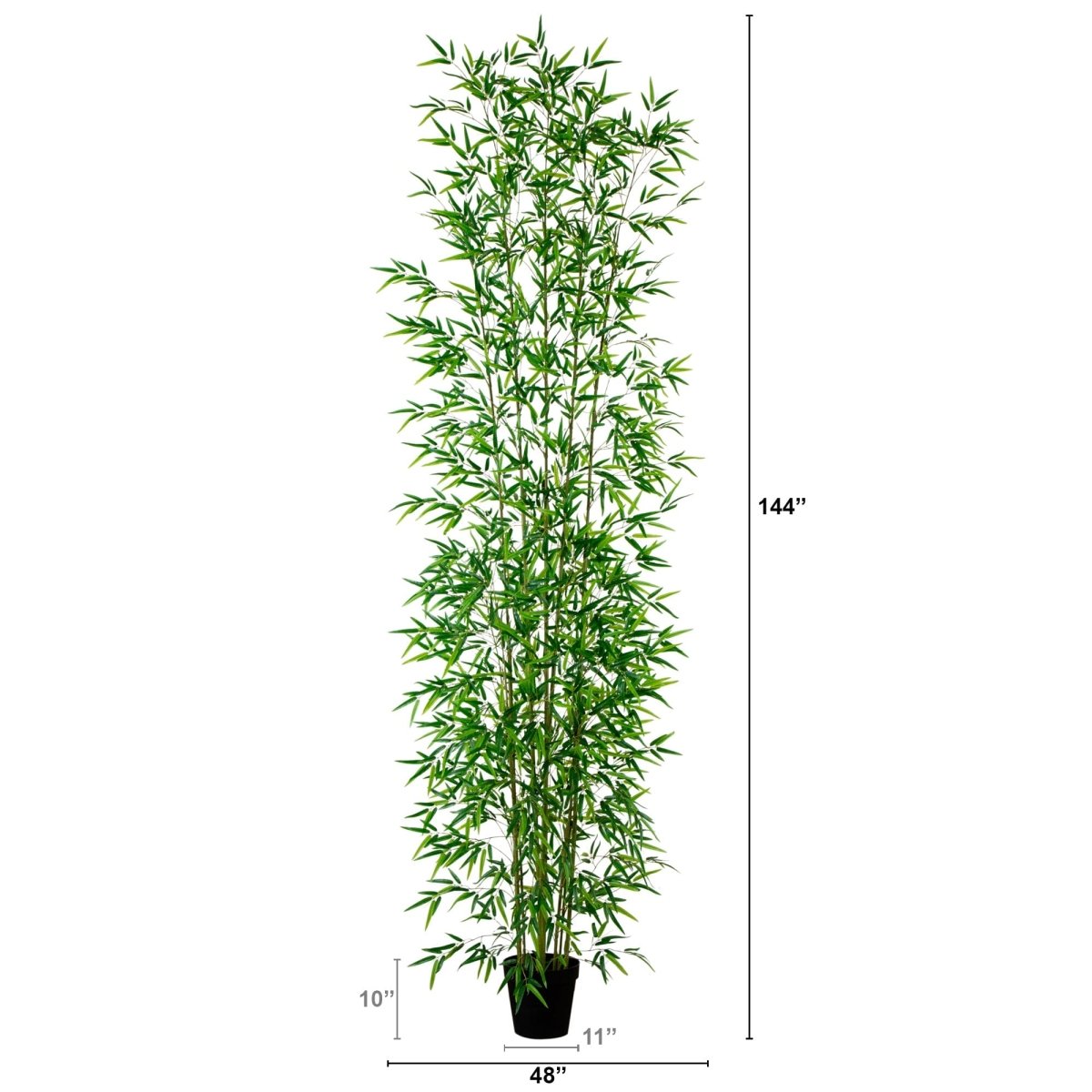 12' Artificial Bamboo Tree | Japanese - Inspired Tall Decor - Ed's Plant Shop