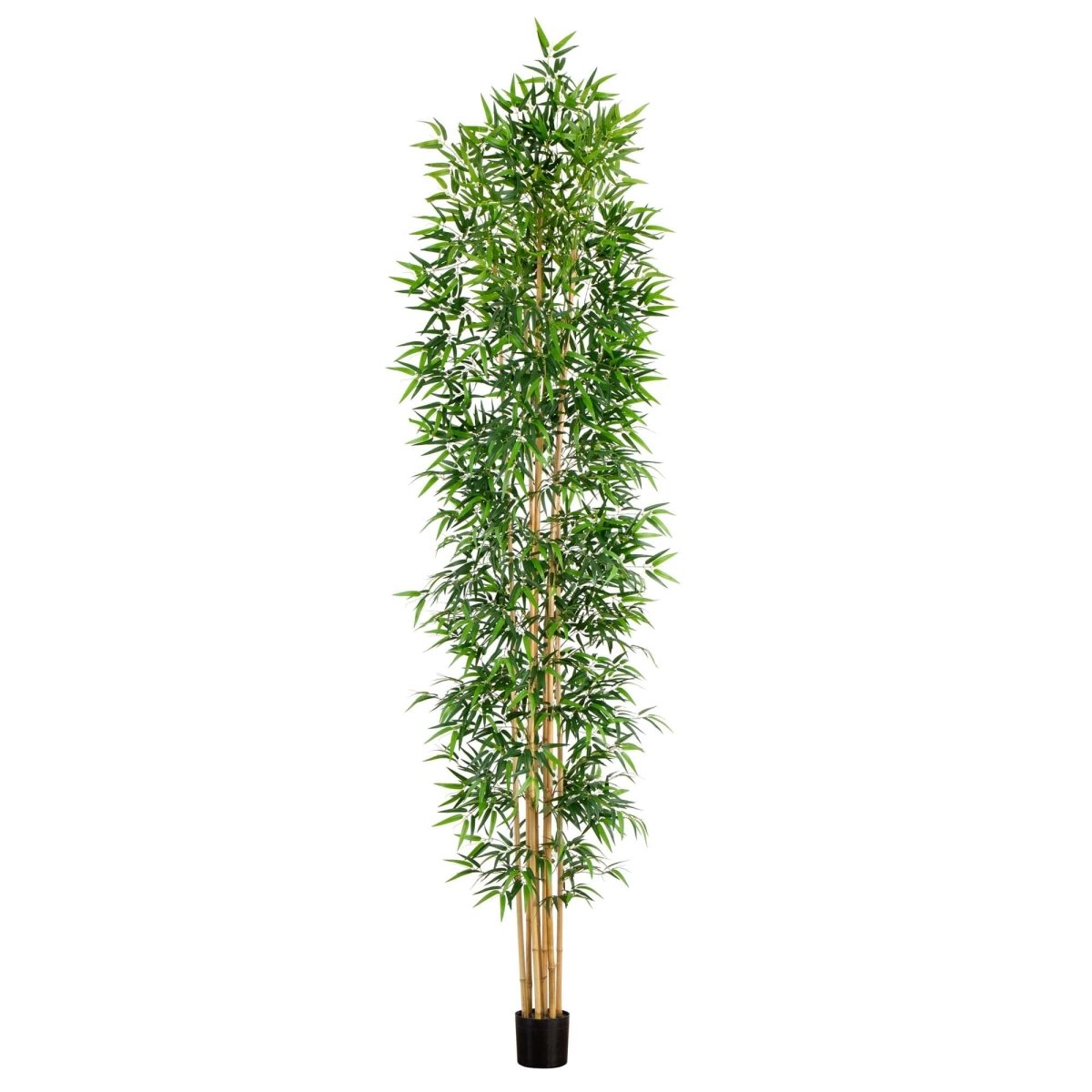 12’ Artificial Bamboo Tree with Real Bamboo Trunks - Ed's Plant Shop
