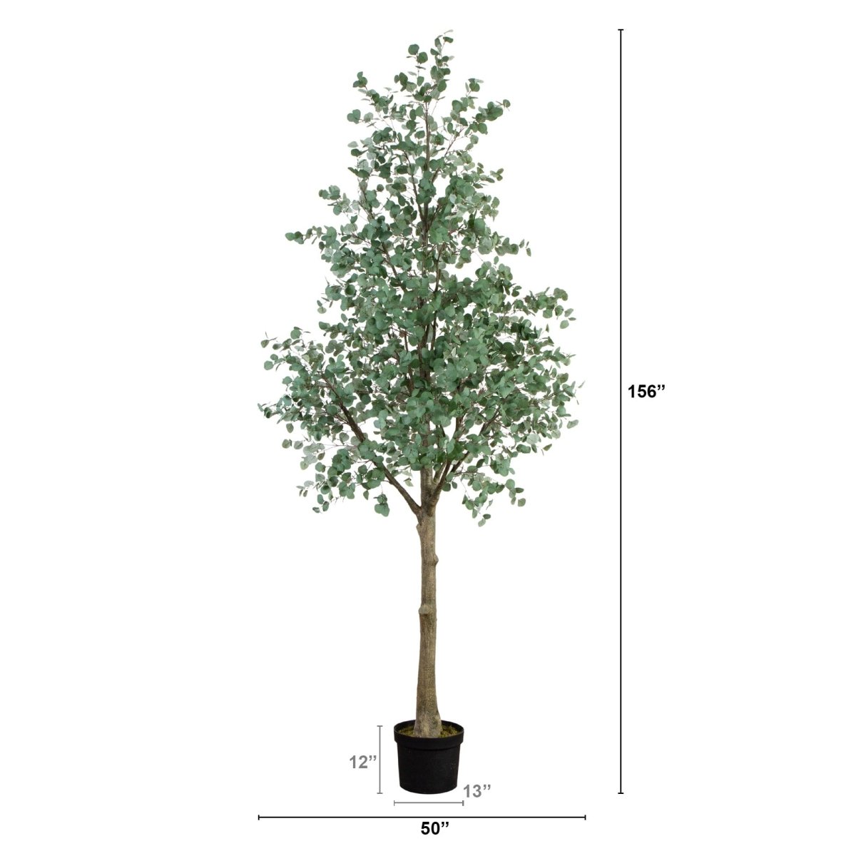 13' Artificial Eucalyptus Tree – Bring Natural Serenity to Any Space - Ed's Plant Shop