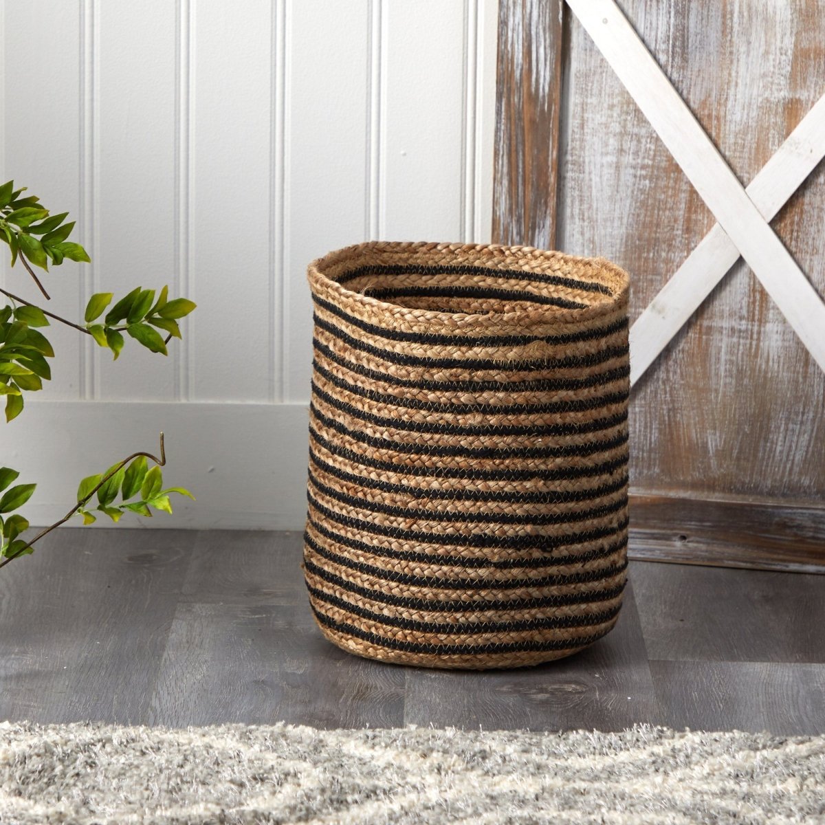 13.5” Handmade Natural Jute Planter - Ed's Plant Shop
