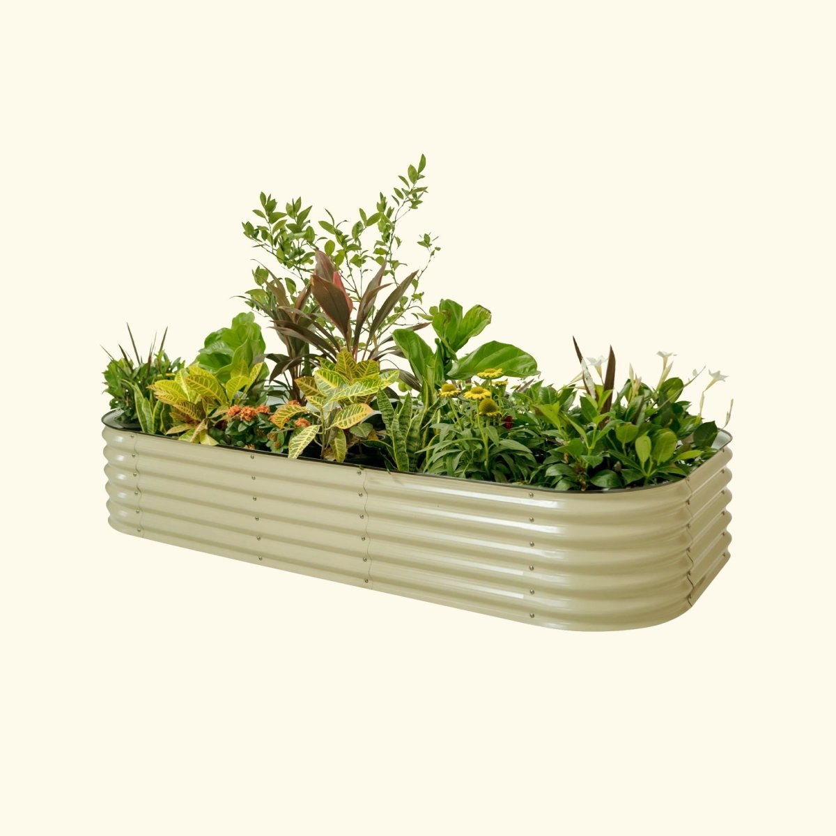 17" Tall 10 In 1 Jumbo Modular Metal Raised Garden Bed Kit - Ed's Plant Shop