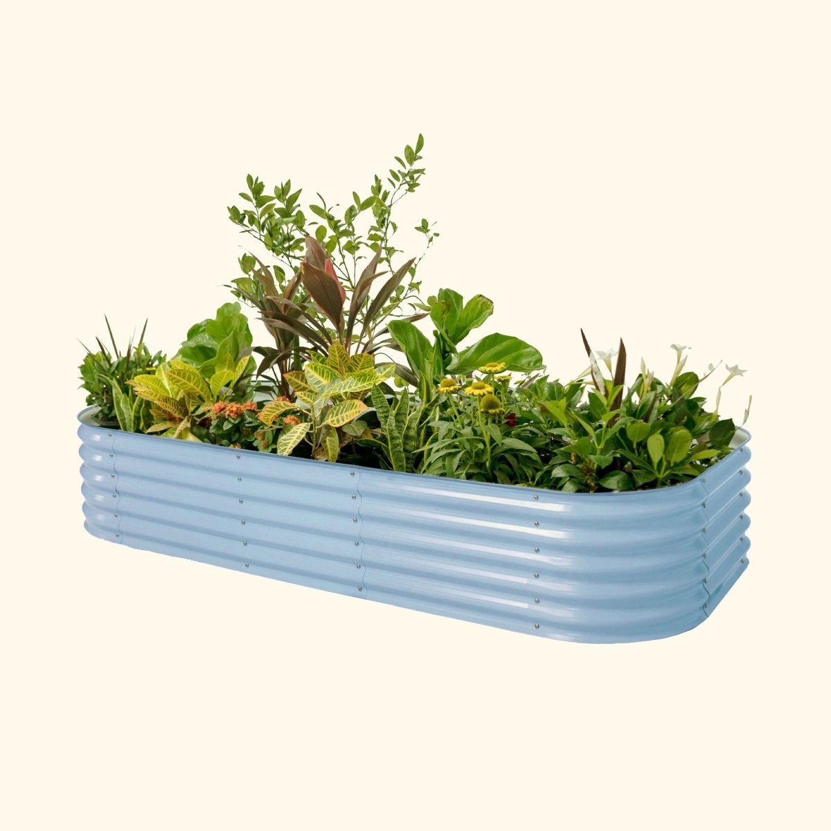 17" Tall 10 In 1 Jumbo Modular Metal Raised Garden Bed Kit - Ed's Plant Shop