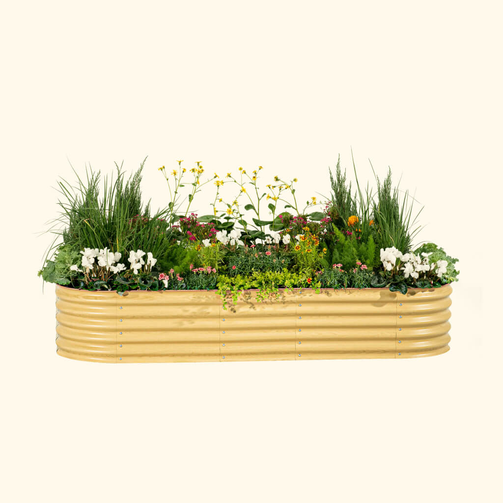 17" Tall 10 In 1 Jumbo Modular Metal Raised Garden Bed Kit - Ed's Plant Shop
