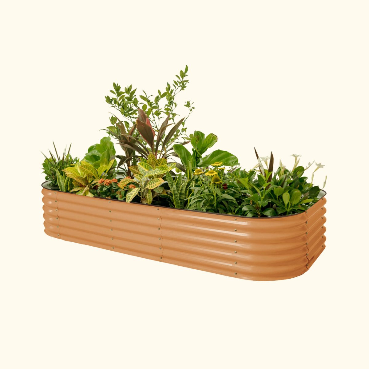 17" Tall 10 In 1 Jumbo Modular Metal Raised Garden Bed Kit - Ed's Plant Shop