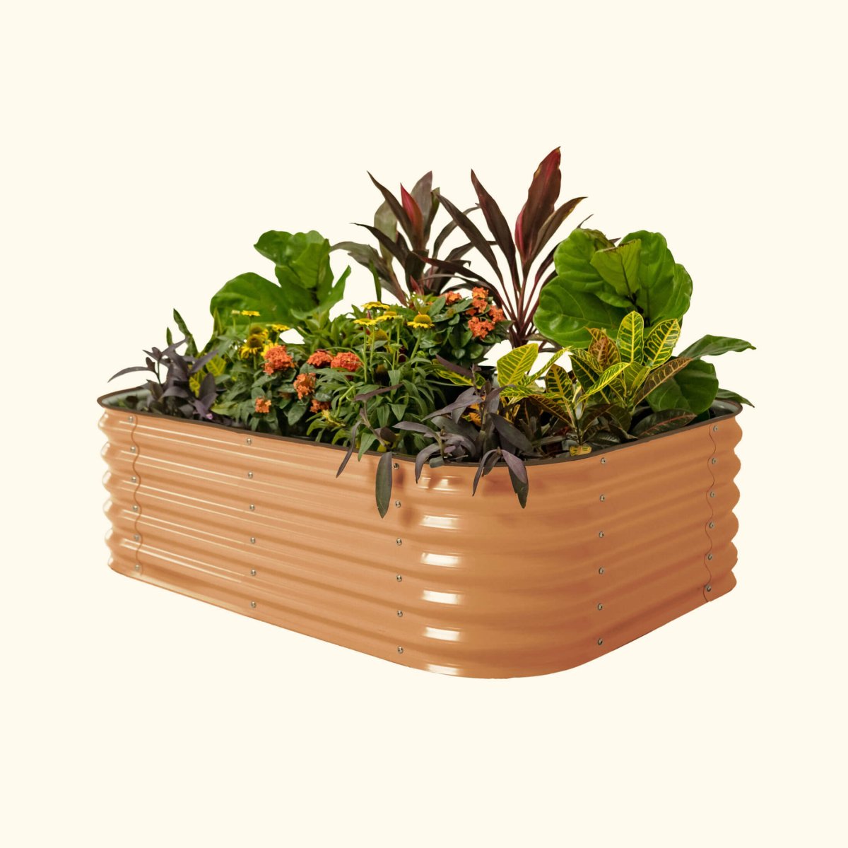 17" Tall 6 In 1 Medium Modular Metal Raised Garden Bed Kit - Ed's Plant Shop