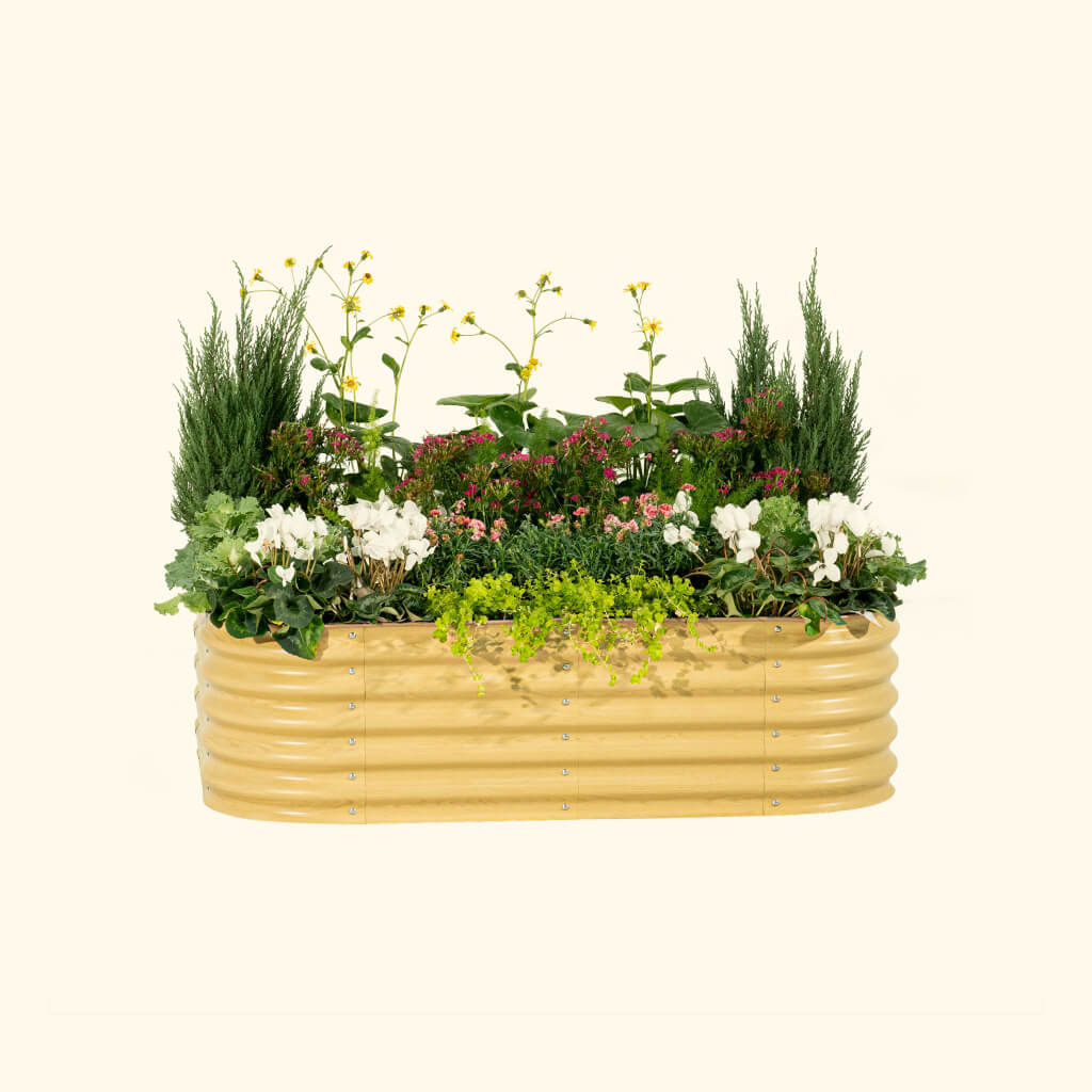 17" Tall 6 In 1 Medium Modular Metal Raised Garden Bed Kit - Ed's Plant Shop