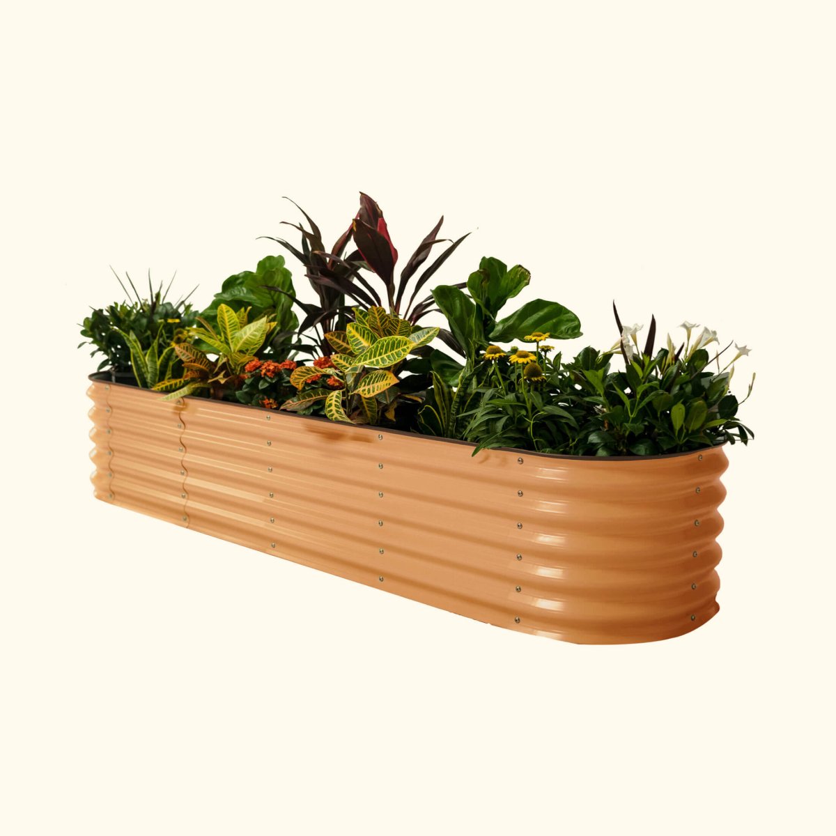17" Tall 9 In 1 Large Modular Metal Raised Garden Bed Kit - Ed's Plant Shop