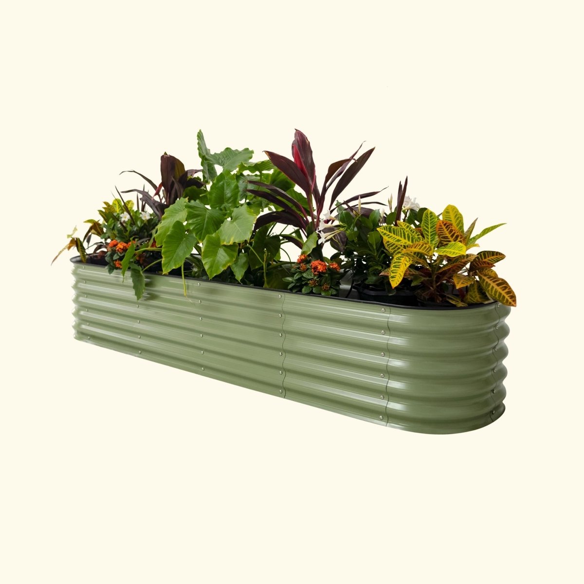 17" Tall 9 In 1 Large Modular Metal Raised Garden Bed Kit - Ed's Plant Shop