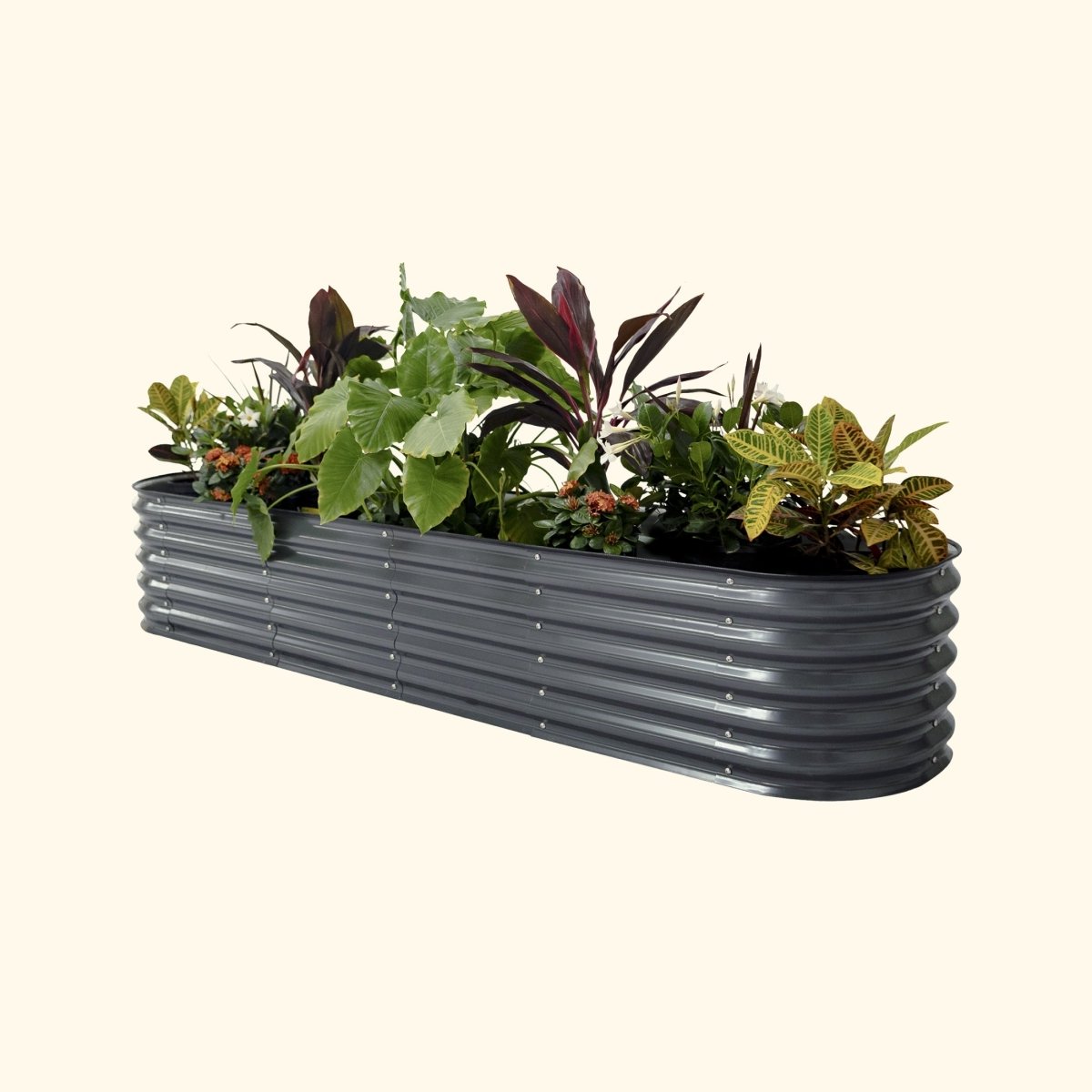 17" Tall 9 In 1 Large Modular Metal Raised Garden Bed Kit - Ed's Plant Shop