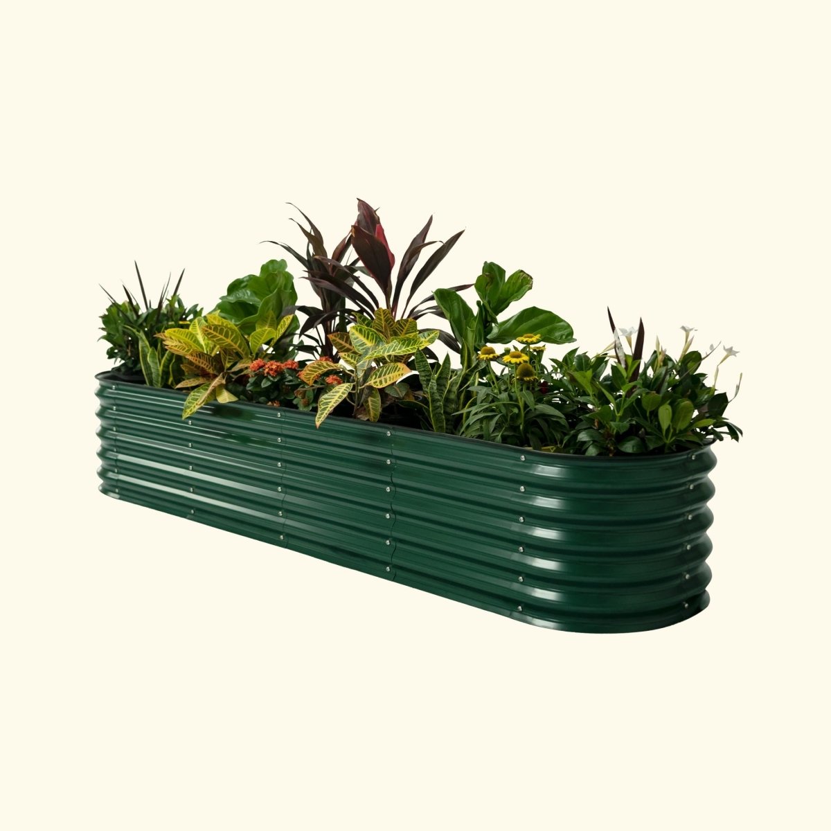 17" Tall 9 In 1 Large Modular Metal Raised Garden Bed Kit - Ed's Plant Shop