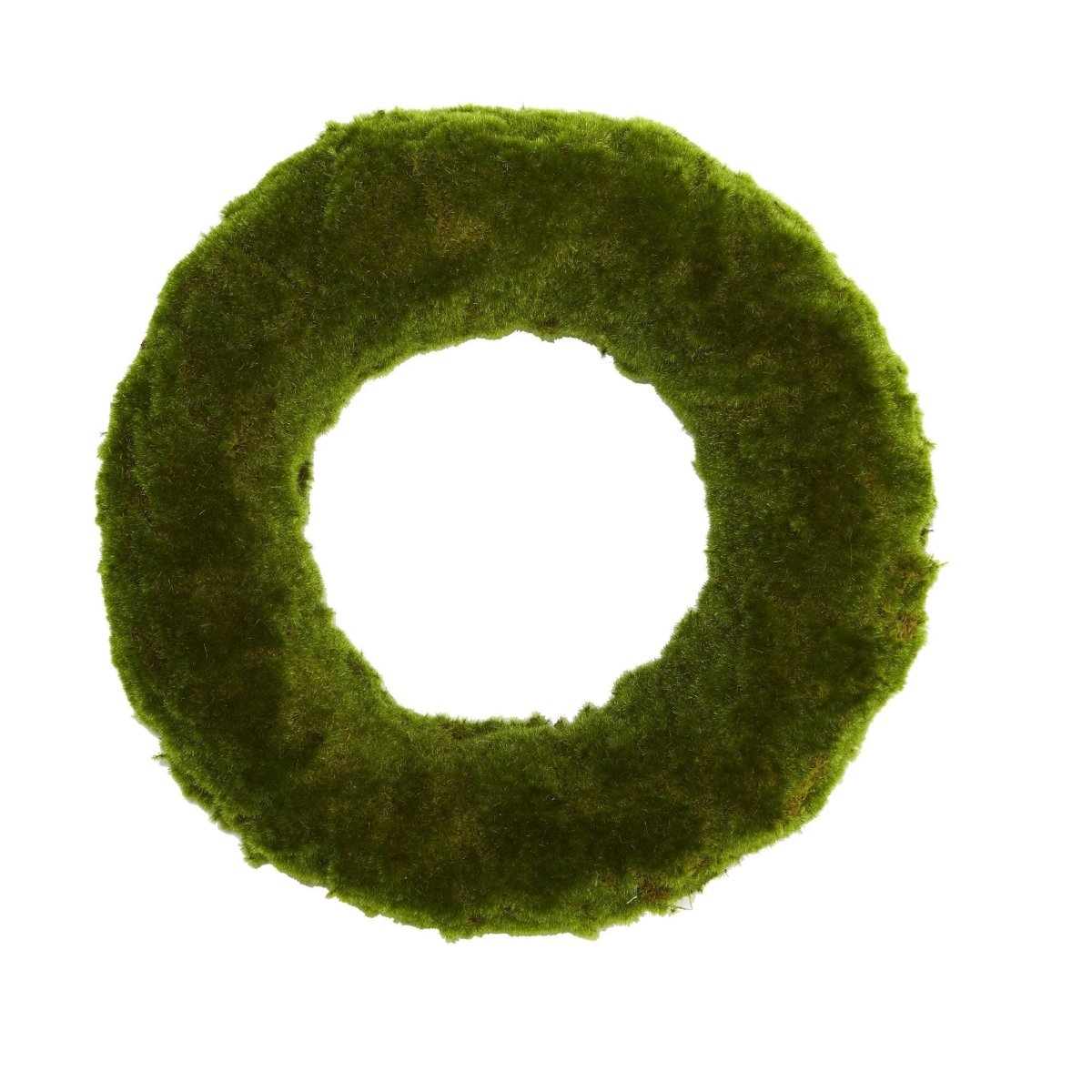 18" Moss Artificial Wreath | Natural, Realistic Décor Accent - Ed's Plant Shop