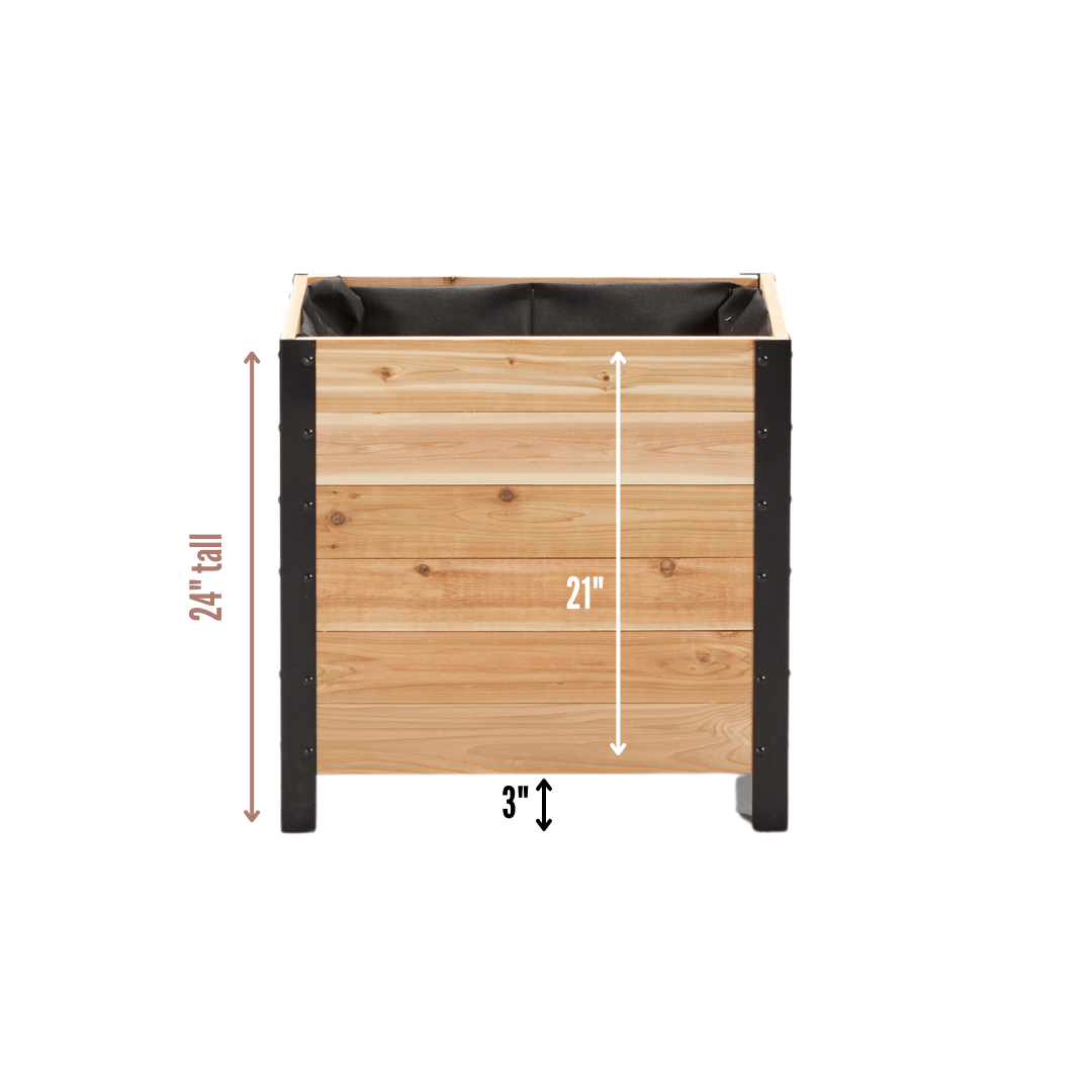 18" x 24" Planter Box - 24" TALL - Ed's Plant Shop