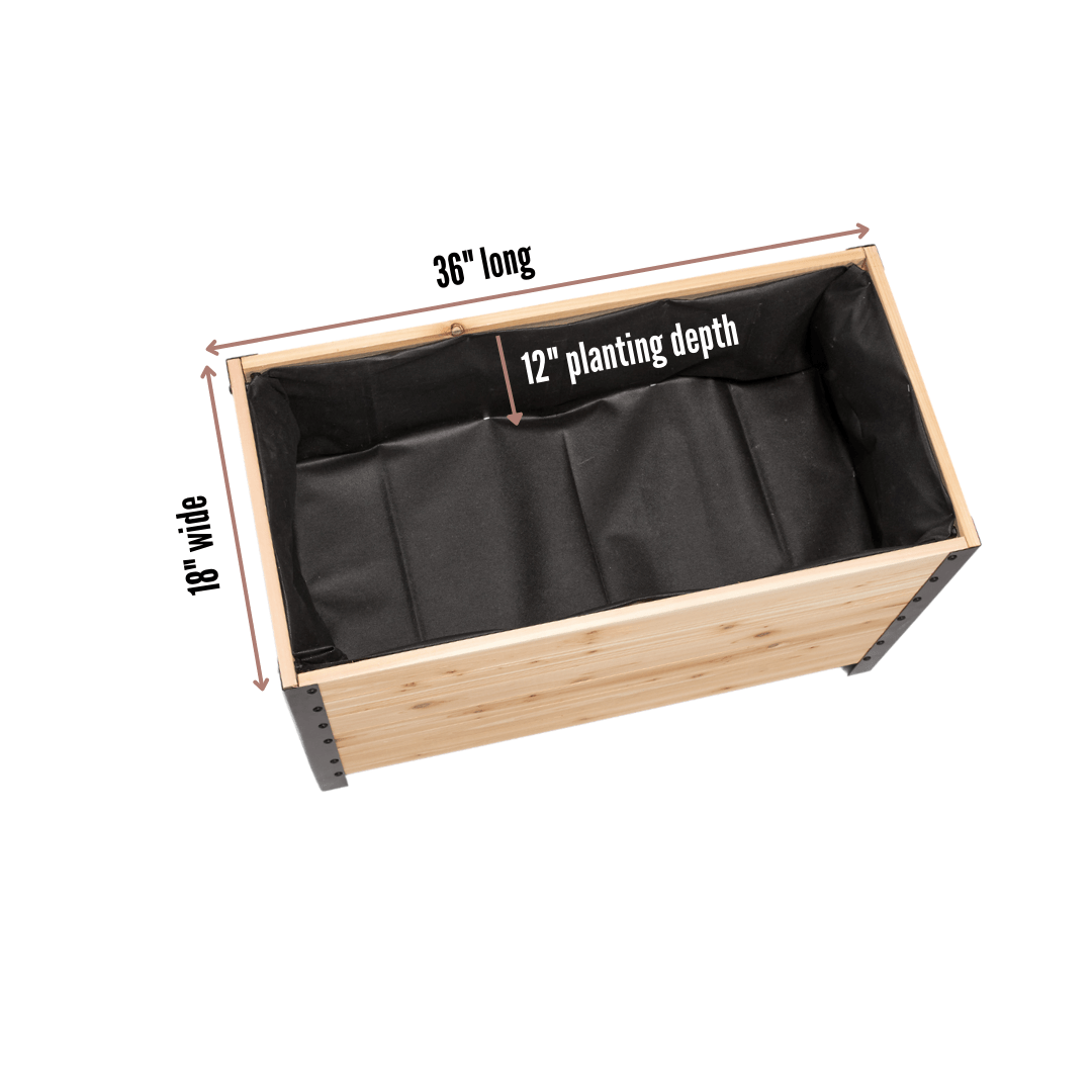 18" x 36" Planter Box - 24" TALL - Ed's Plant Shop