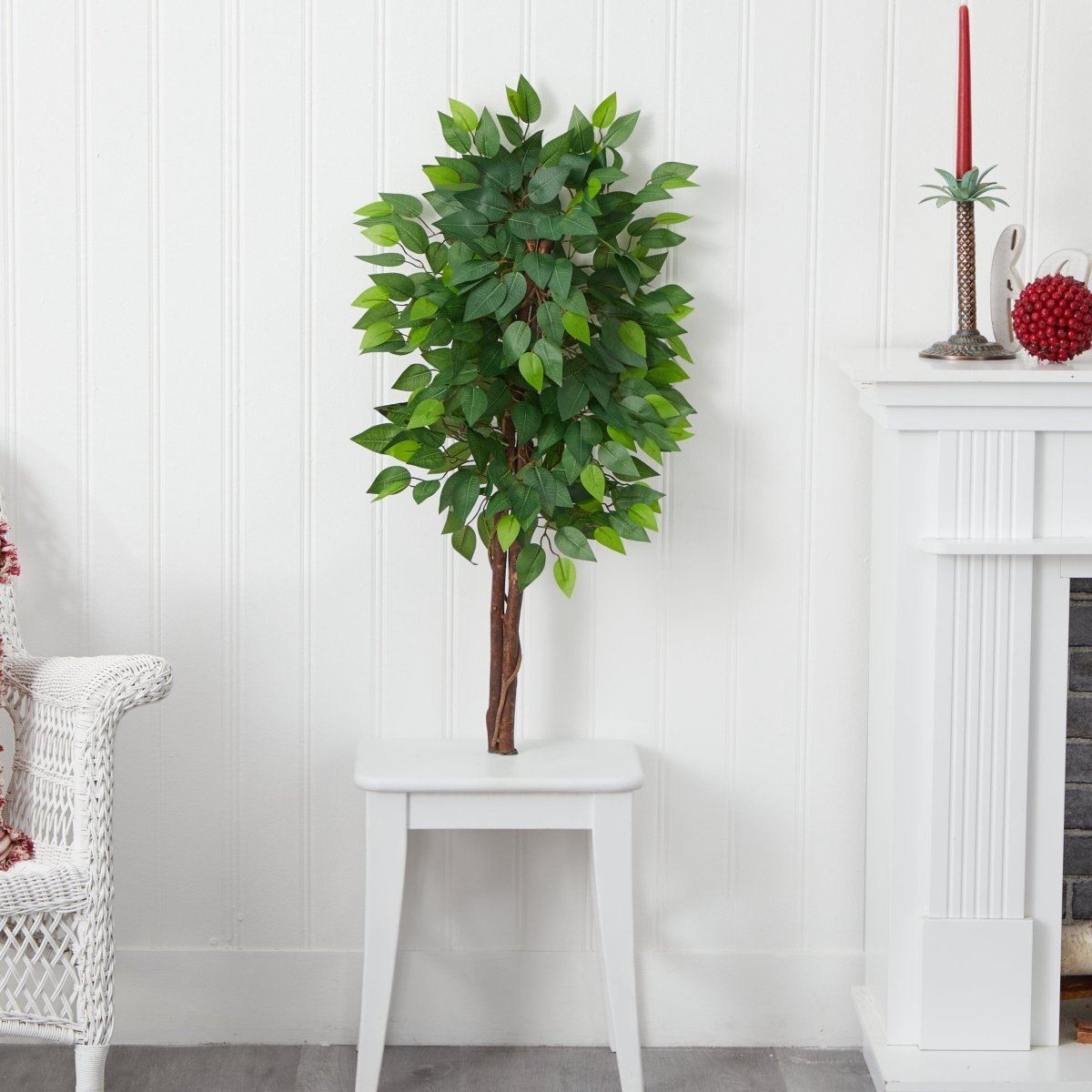 3’ Artificial Double Trunk Ficus Tree (No Pot) - Ed's Plant Shop