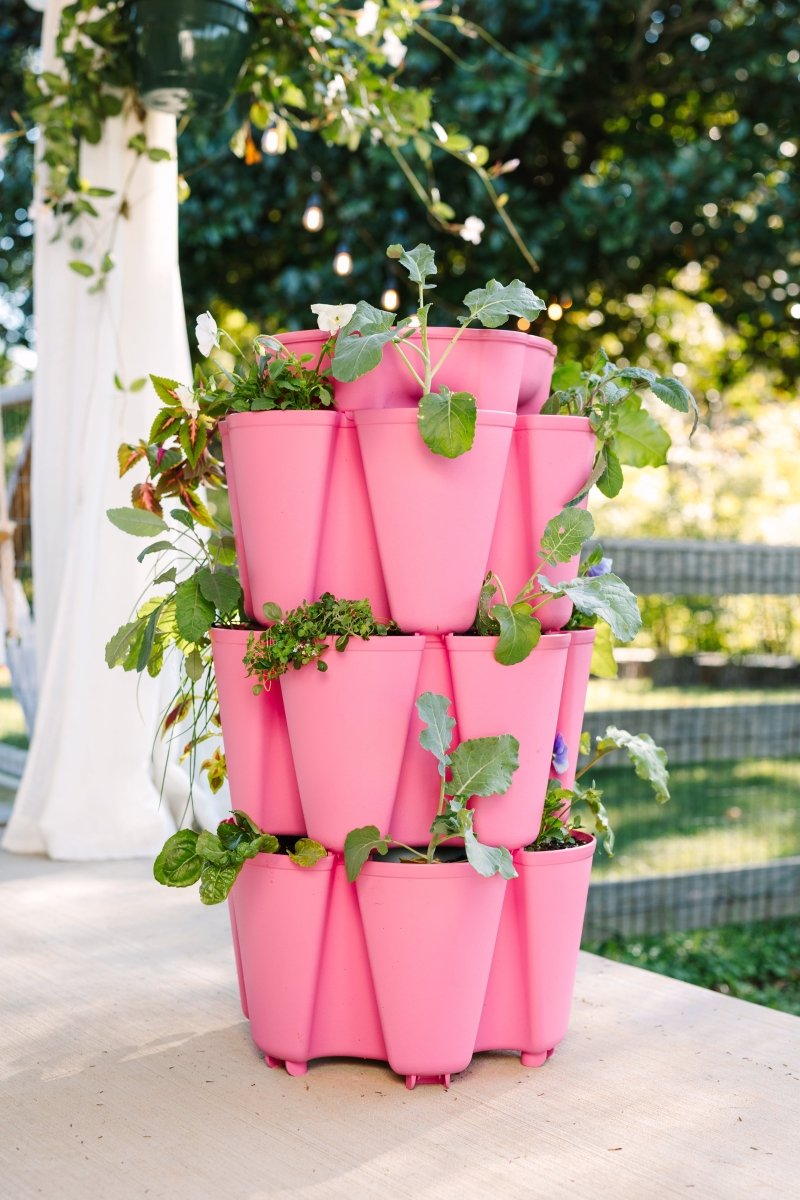 3 Tier GreenStalk Garden Original Vertical Planter - Basic Texture - Ed's Plant Shop