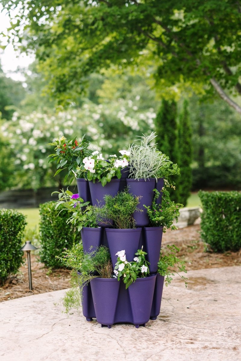 3 Tier GreenStalk Garden Original Vertical Planter - Basic Texture - Ed's Plant Shop