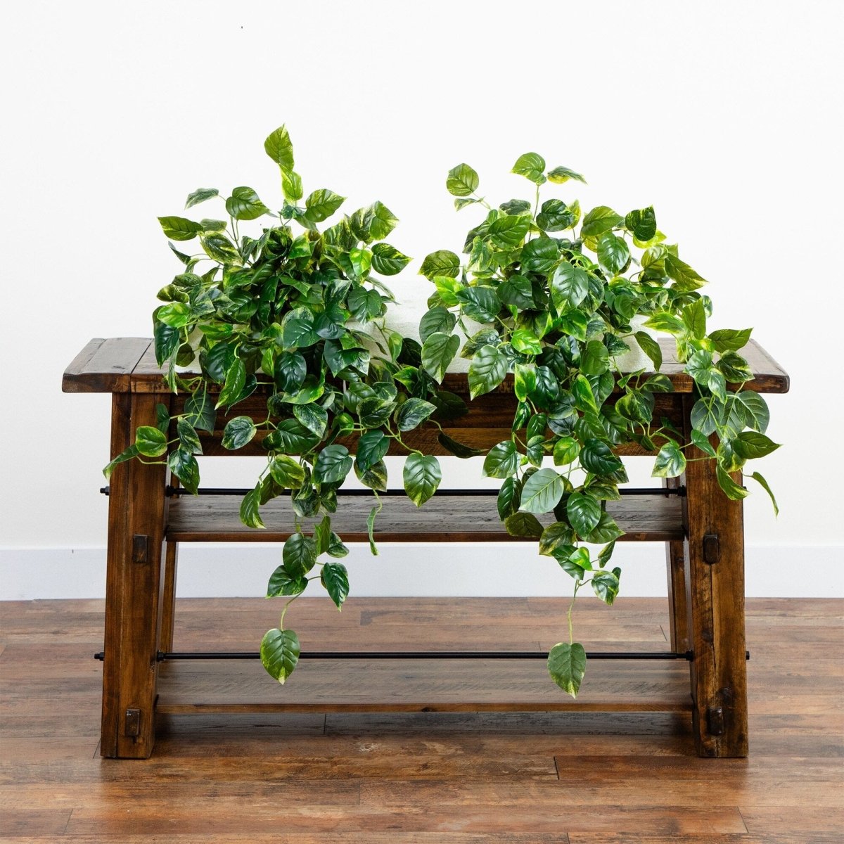 36” UV Resistant Artificial Pothos Hanging Plant – Set of 2 | Indoor/Outdoor Faux Greenery - Ed's Plant Shop