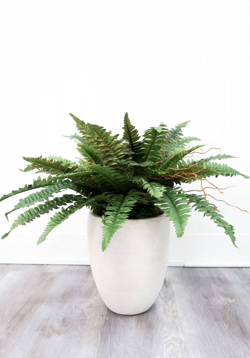 40″ Artificial Boston Fern (Set of 2) - Ed's Plant Shop