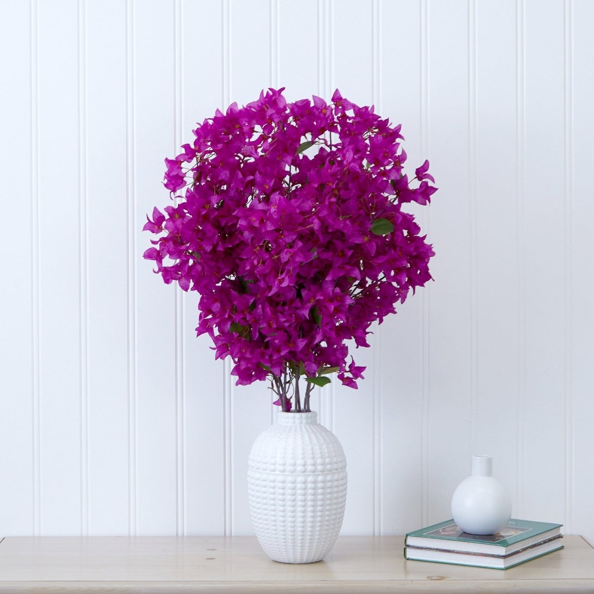 40” Artificial Purple Bougainvillea Arrangement with Vase - Ed's Plant Shop
