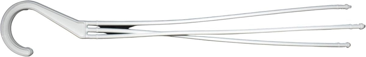 4.5" Mini White Plastic Hanging Basket - Ed's Plant Shop