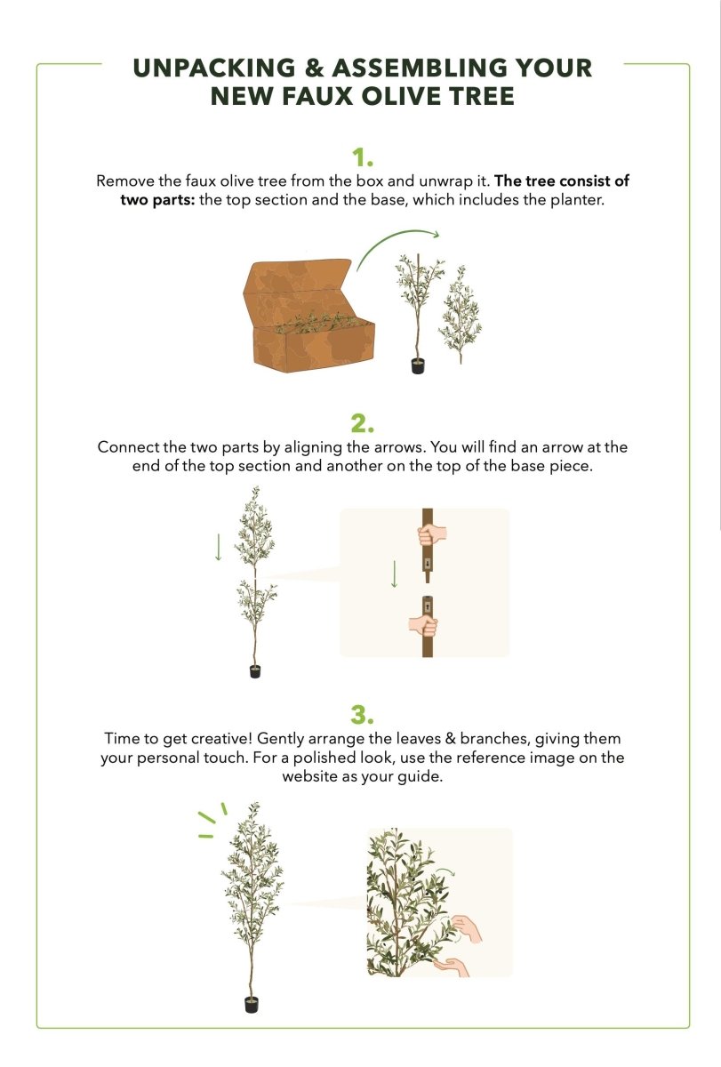 82" Artificial Olive Tree – Tall, Rustic & Lifelike Décor Accent - Ed's Plant Shop