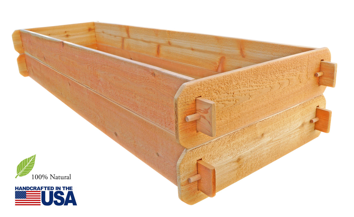 Timberlane Gardens Raised Garden Bed Kit Double Deep (Two 2x6) Select Cedar
