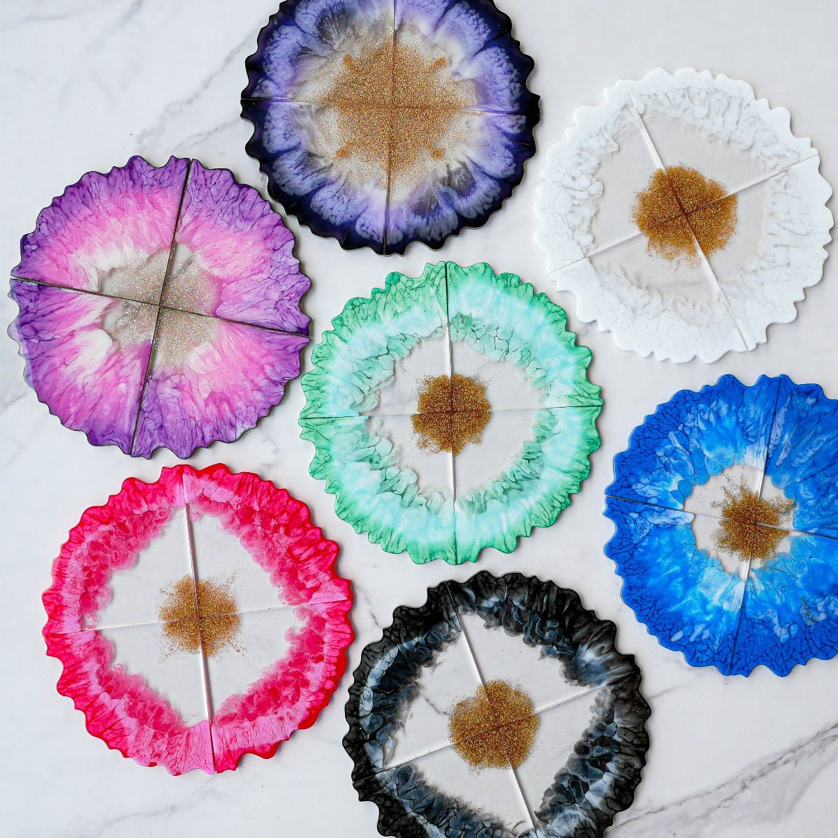 Agate Resin Coasters Kit - Ed's Plant Shop