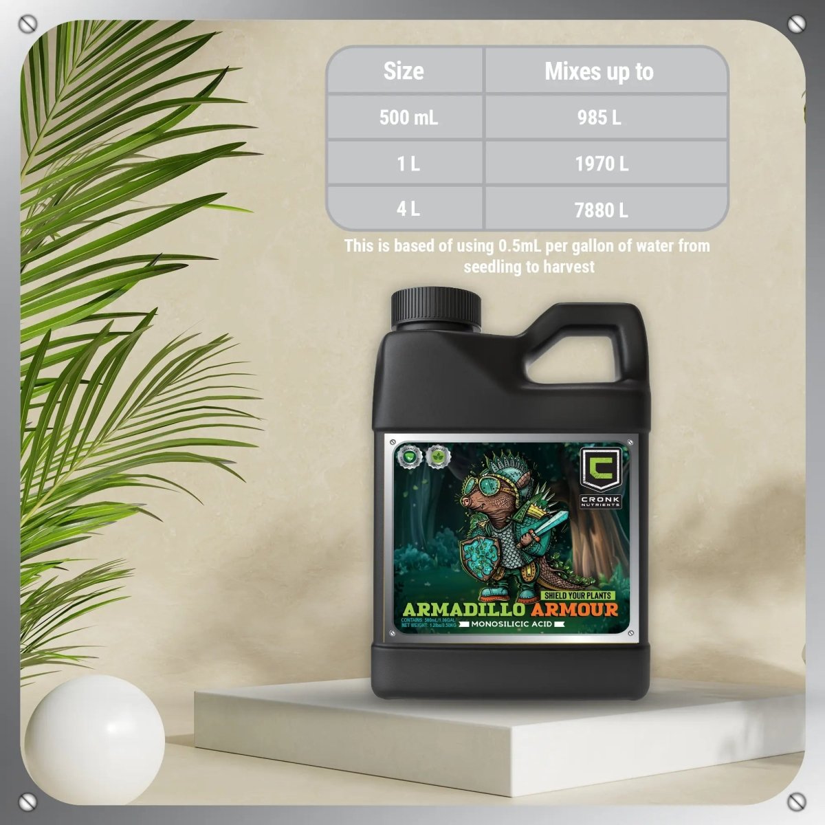 Armadillo Armour – Monosilicic Acid for Stronger, Healthier Plants - Ed's Plant Shop