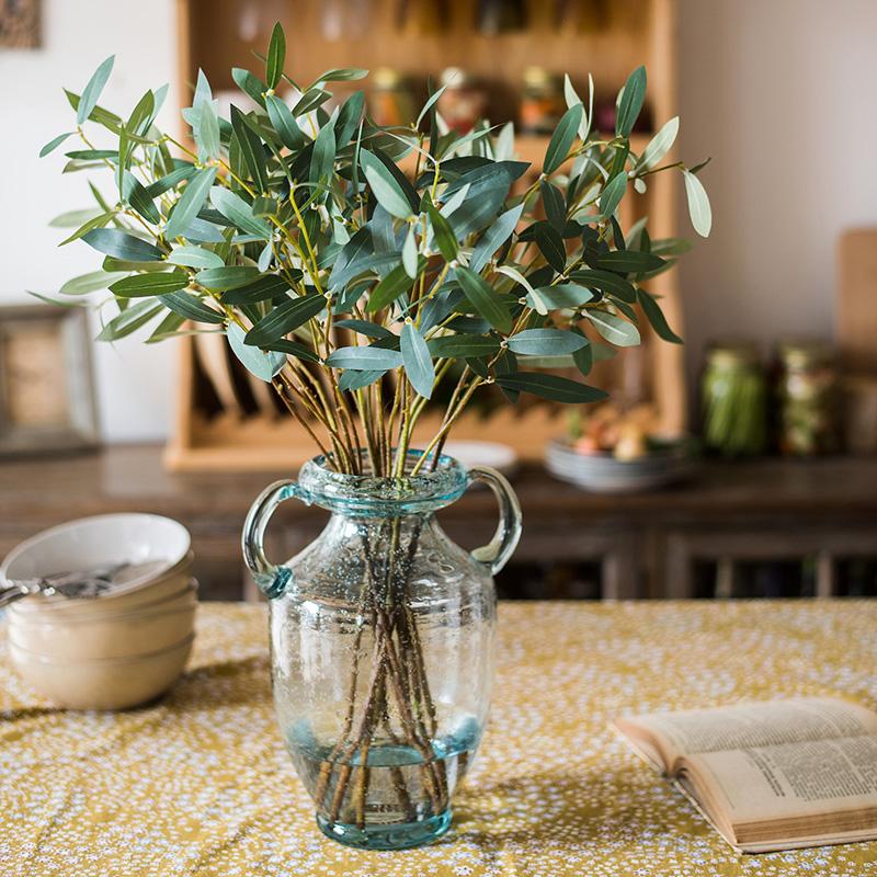 Artificial Faux Olive Leaf Stem - Ed's Plant Shop