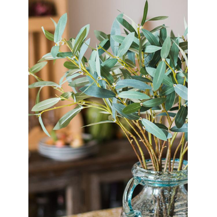 Artificial Faux Olive Leaf Stem - Ed's Plant Shop