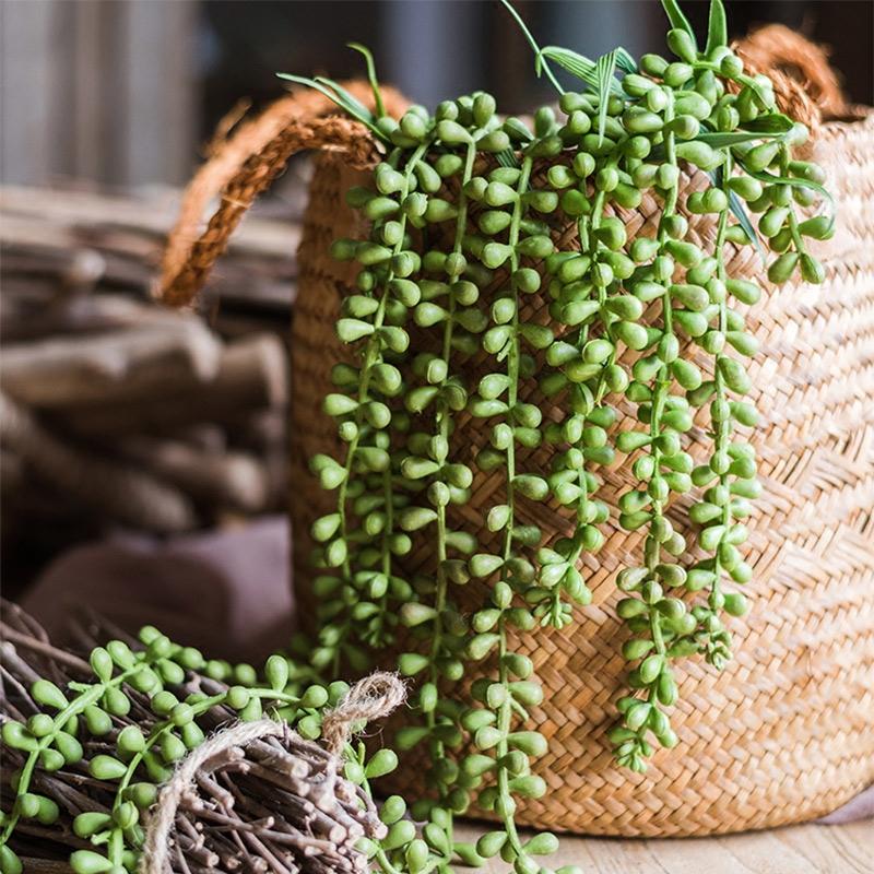 Artificial Hanging Succulent โ 28" Teardrop (Real - Touch Finish) - Ed's Plant Shop