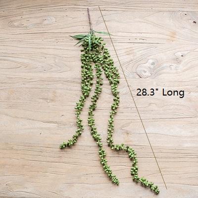 Artificial Hanging Succulent โ 28" Teardrop (Real - Touch Finish) - Ed's Plant Shop