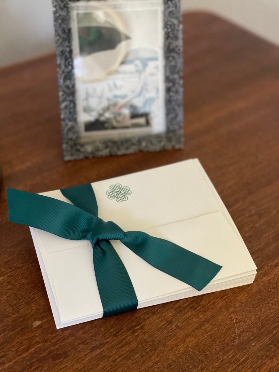 Boxed Celtic Knot Stationery - Irish Note Cards and Envelopes (10) - Ed's Plant Shop