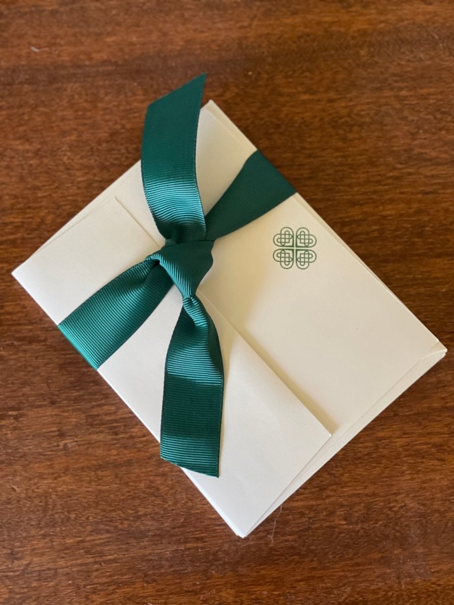 Boxed Celtic Knot Stationery - Irish Note Cards and Envelopes (10) - Ed's Plant Shop