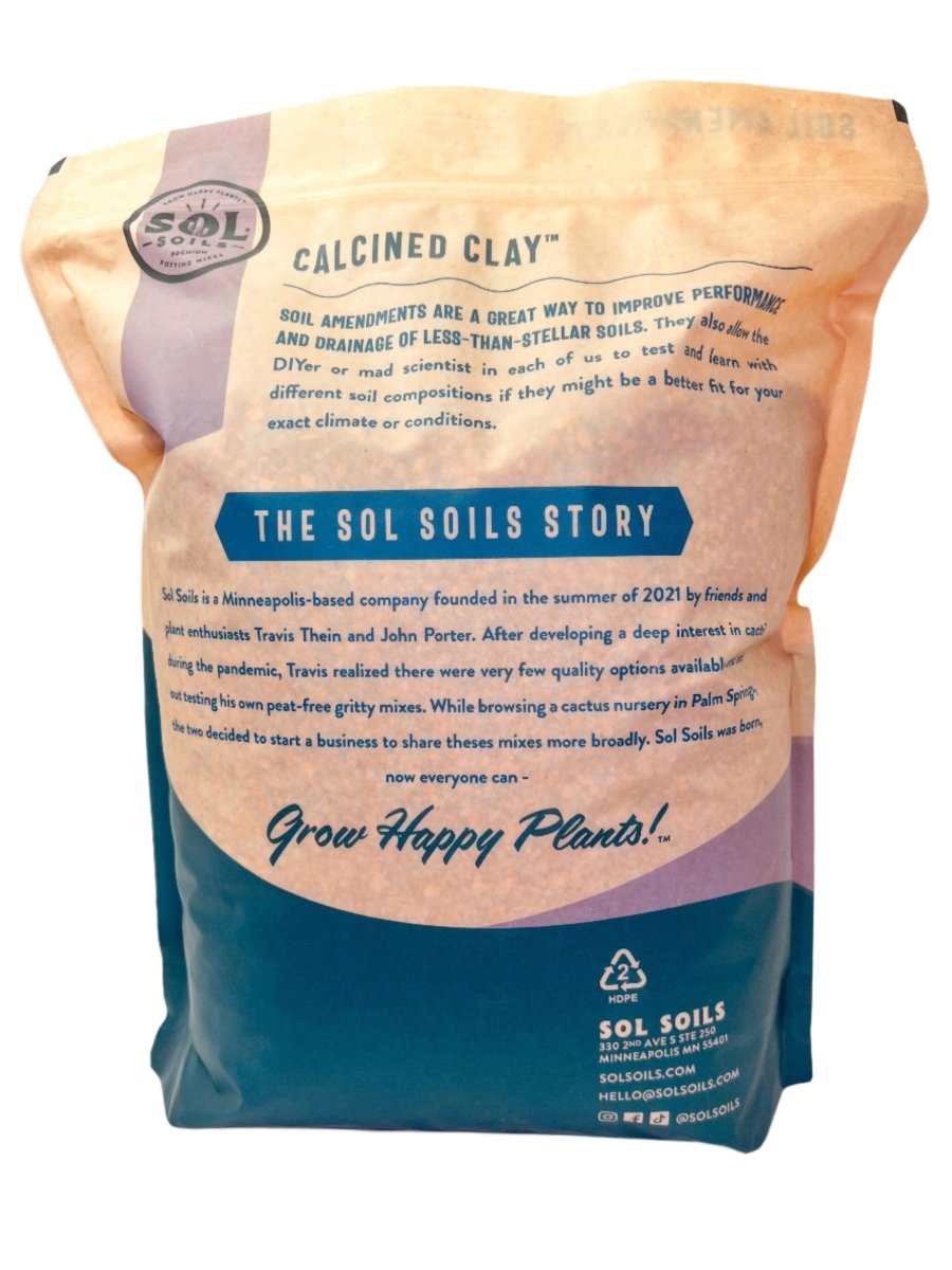 Bagged Calcined Clay by Sol Soils – Premium Soil Amendment for Indoor Plants