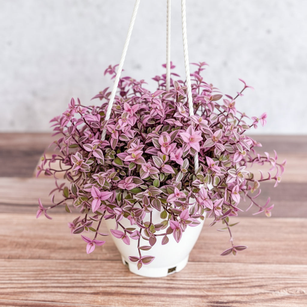 Callisia Repens ‘Pink Passion’ - Turtle Vine Hanging Basket - Ed's Plant Shop