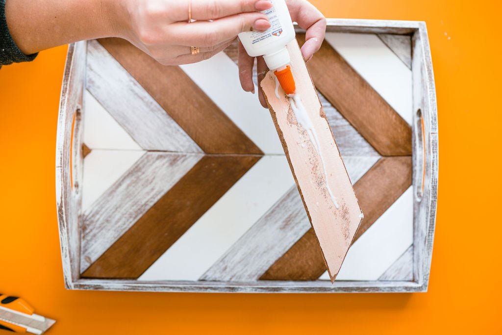 Chevron Wood Tray Kit - Ed's Plant Shop