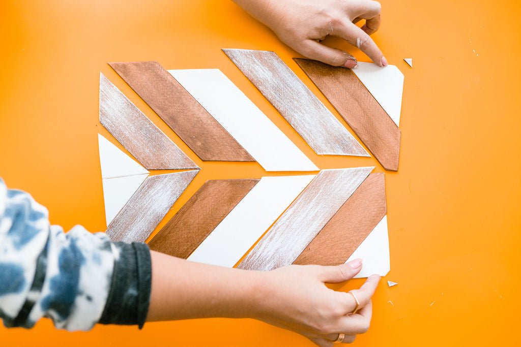 Chevron Wood Tray Kit - Ed's Plant Shop