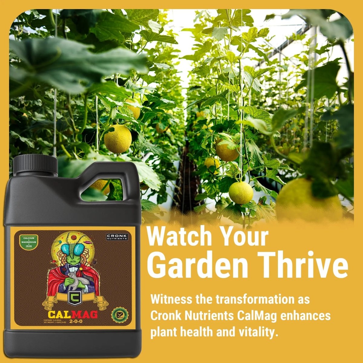 Cronk Nutrients CalMag 2 - 0 - 0 | Calcium, Magnesium & Iron Plant Supplement - Ed's Plant Shop