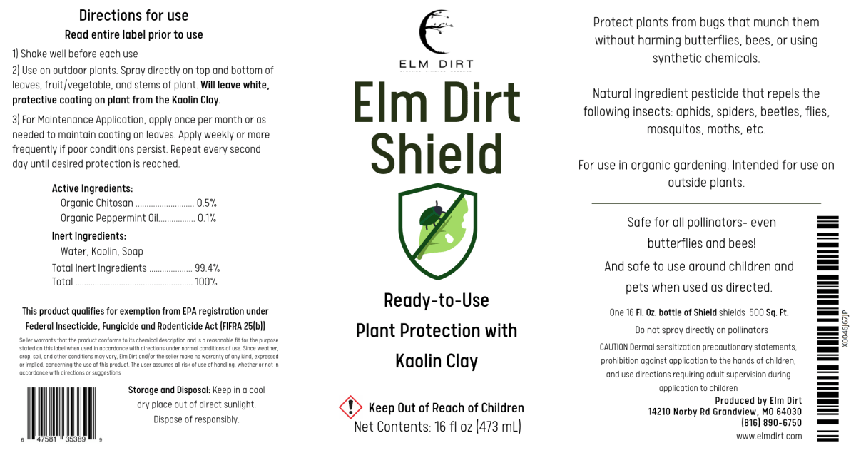 Elm Dirt's Shield, All Natural Pesticide - Ed's Plant Shop