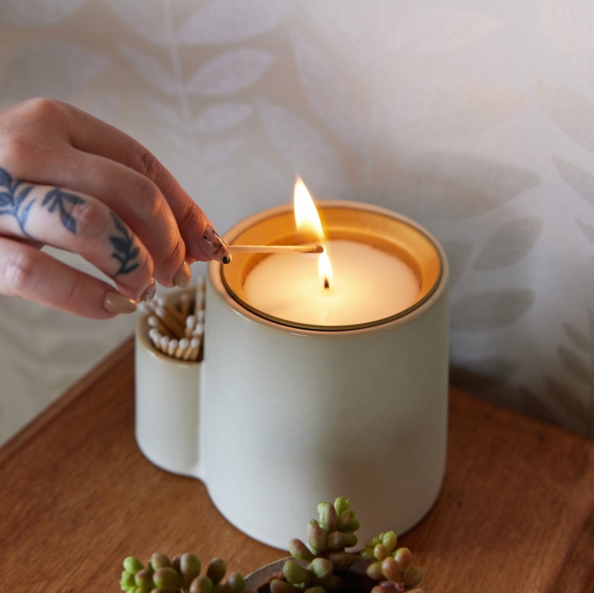 Ember Earth Candle + Planter by Modern Sprout - Ed's Plant Shop