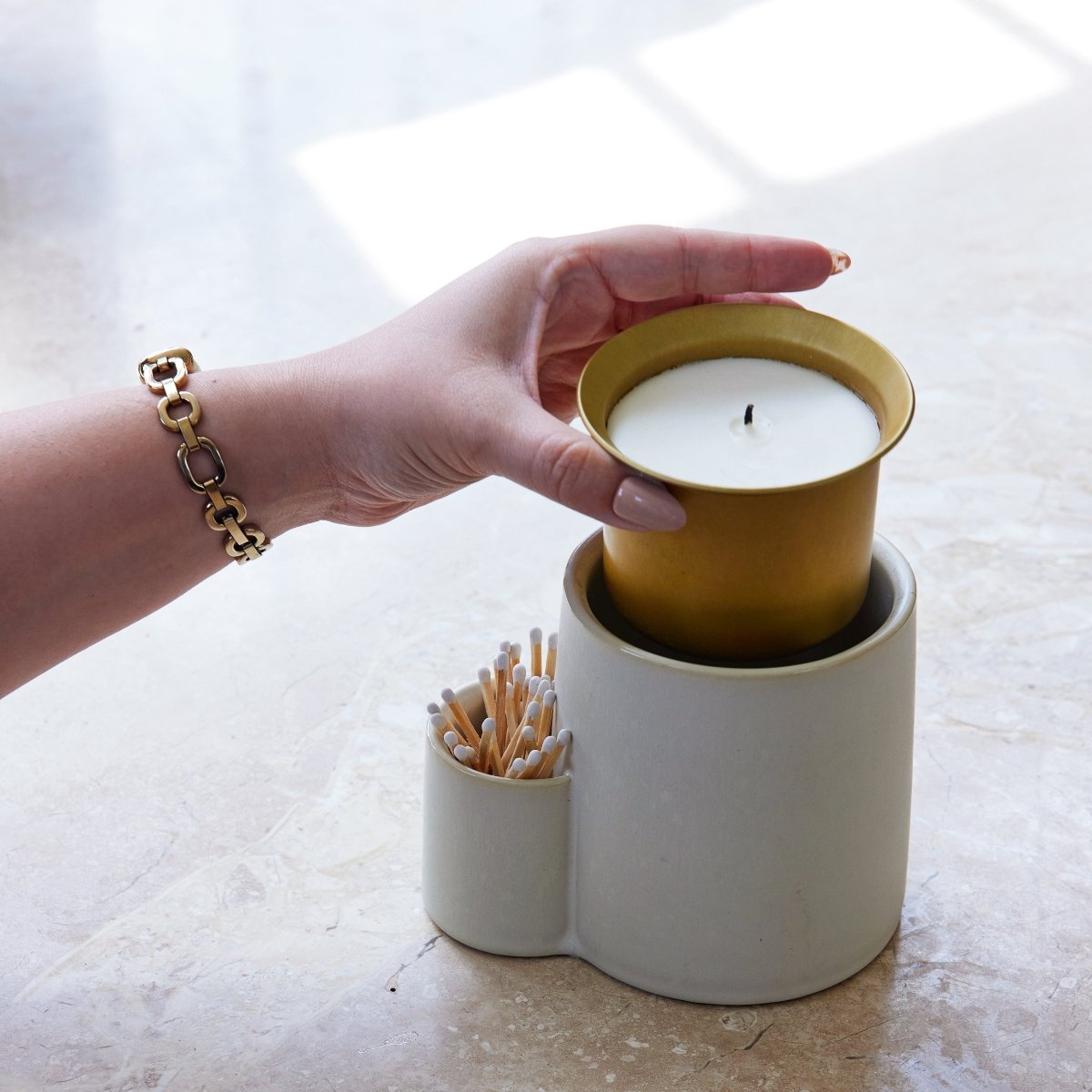 Ember Earth Candle + Planter by Modern Sprout - Ed's Plant Shop
