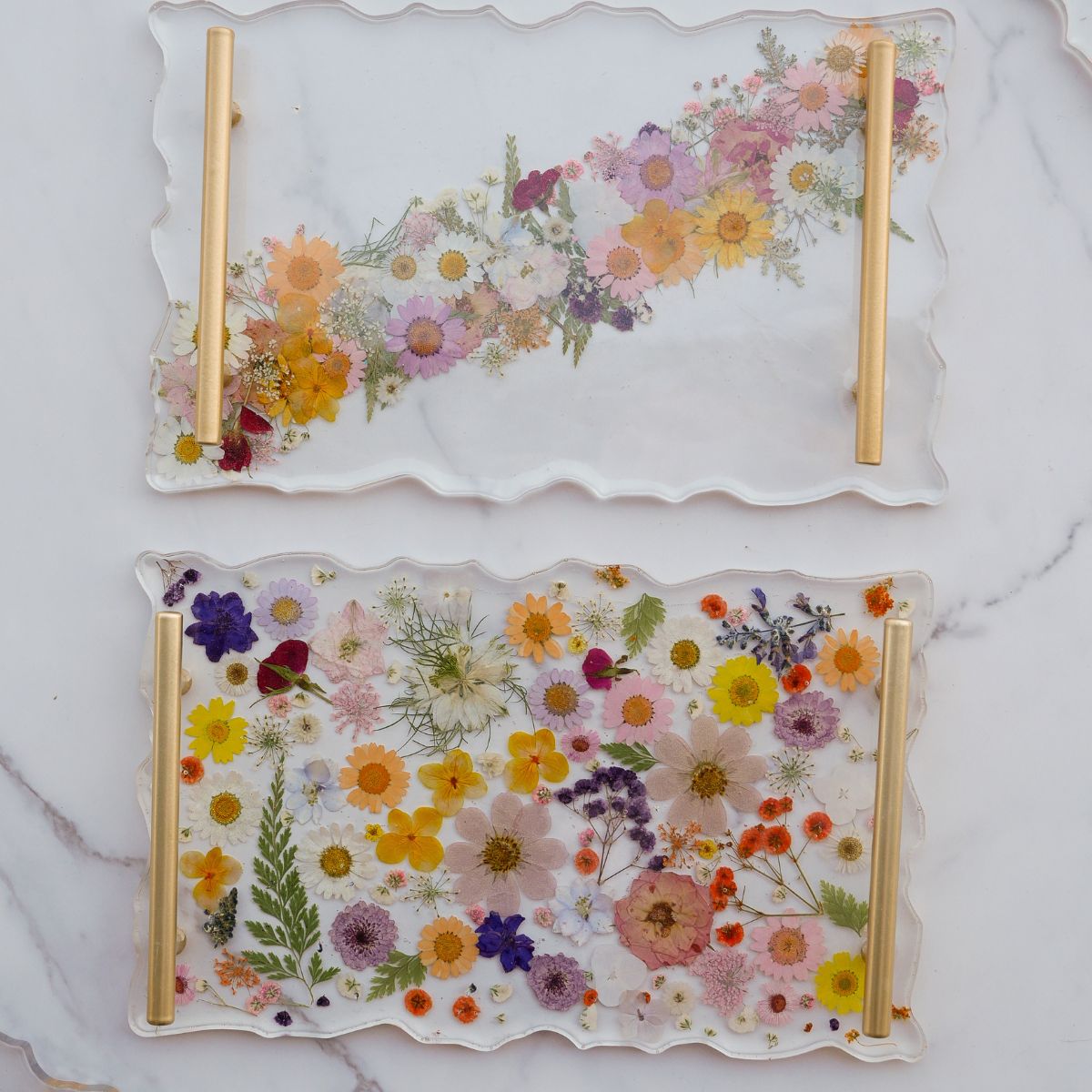 Floral Resin Serving Tray Kit - Ed's Plant Shop