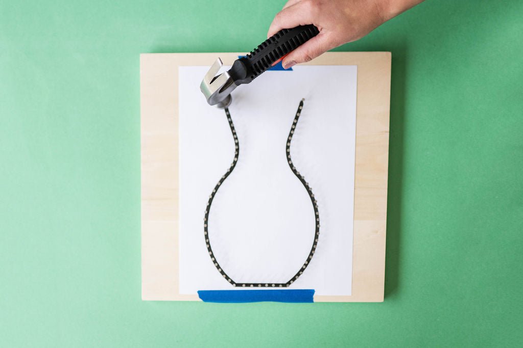 Floral String Art + Canvas Embroidery Kit - Ed's Plant Shop