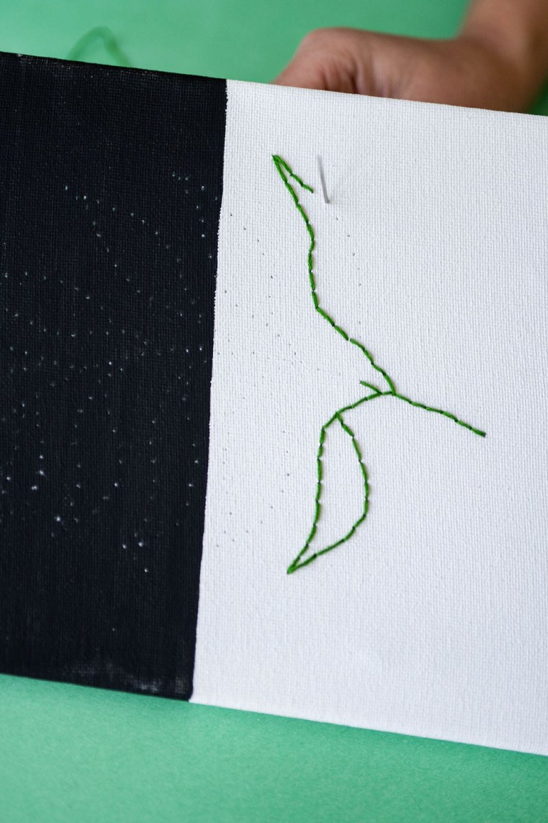 Floral String Art + Canvas Embroidery Kit - Ed's Plant Shop